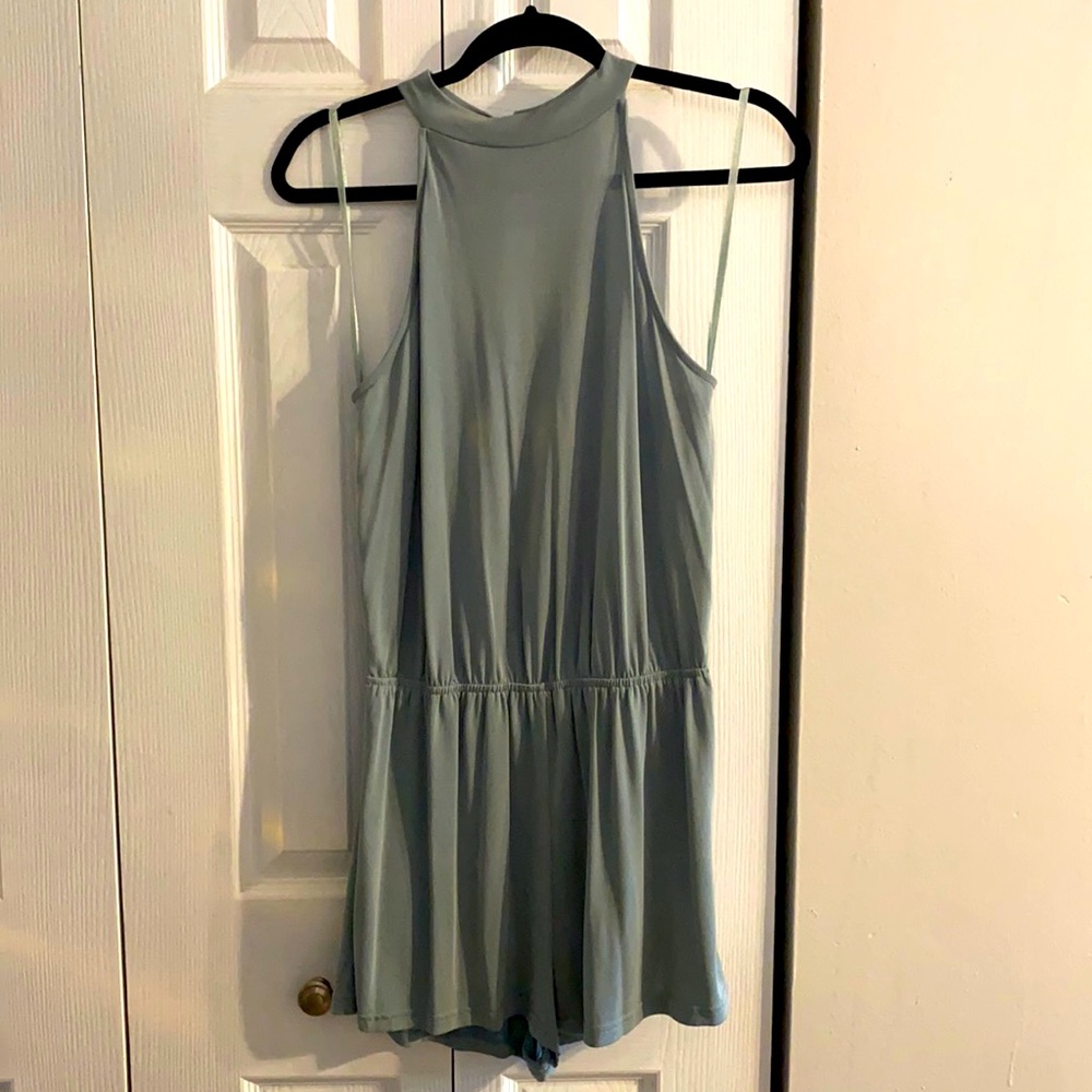 She & Sky green romper. Size M